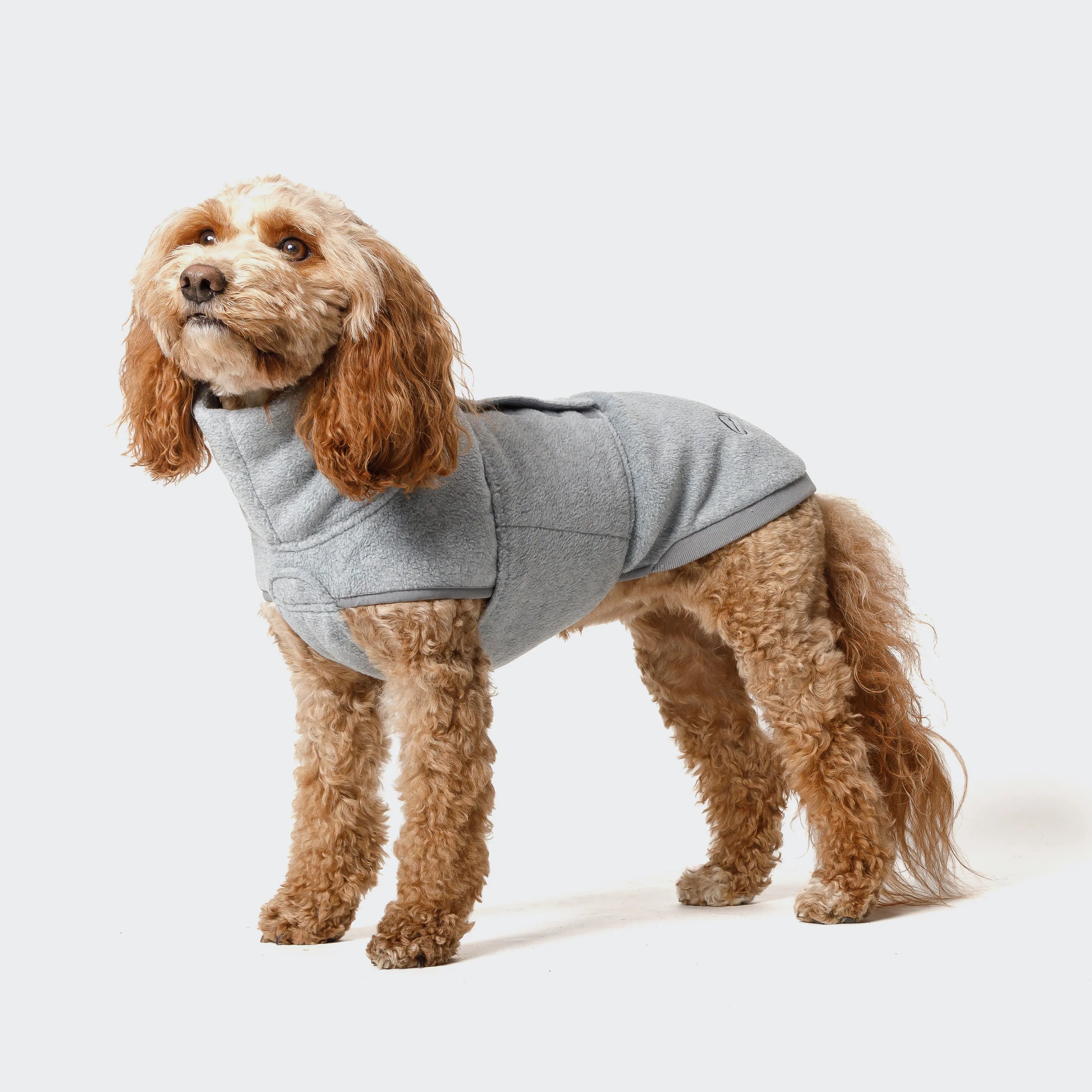 Dog Sweater Fleece Derby Gray